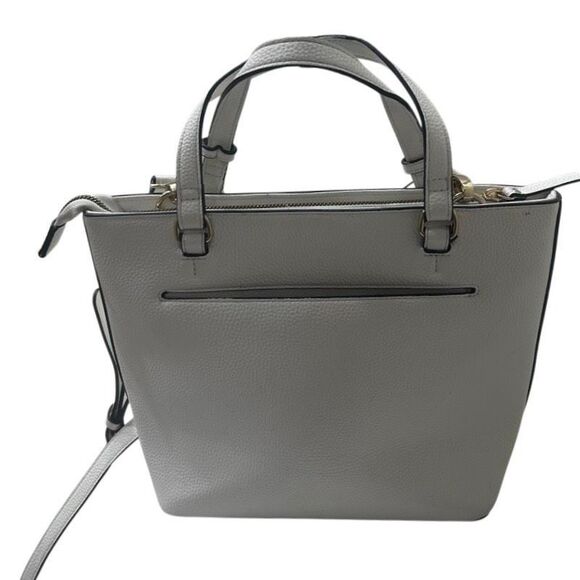Nanette Lepore Handbag Crossbody Shoulder Bag Medium White Pebbled Vegan Leather - Picture 2 of 10